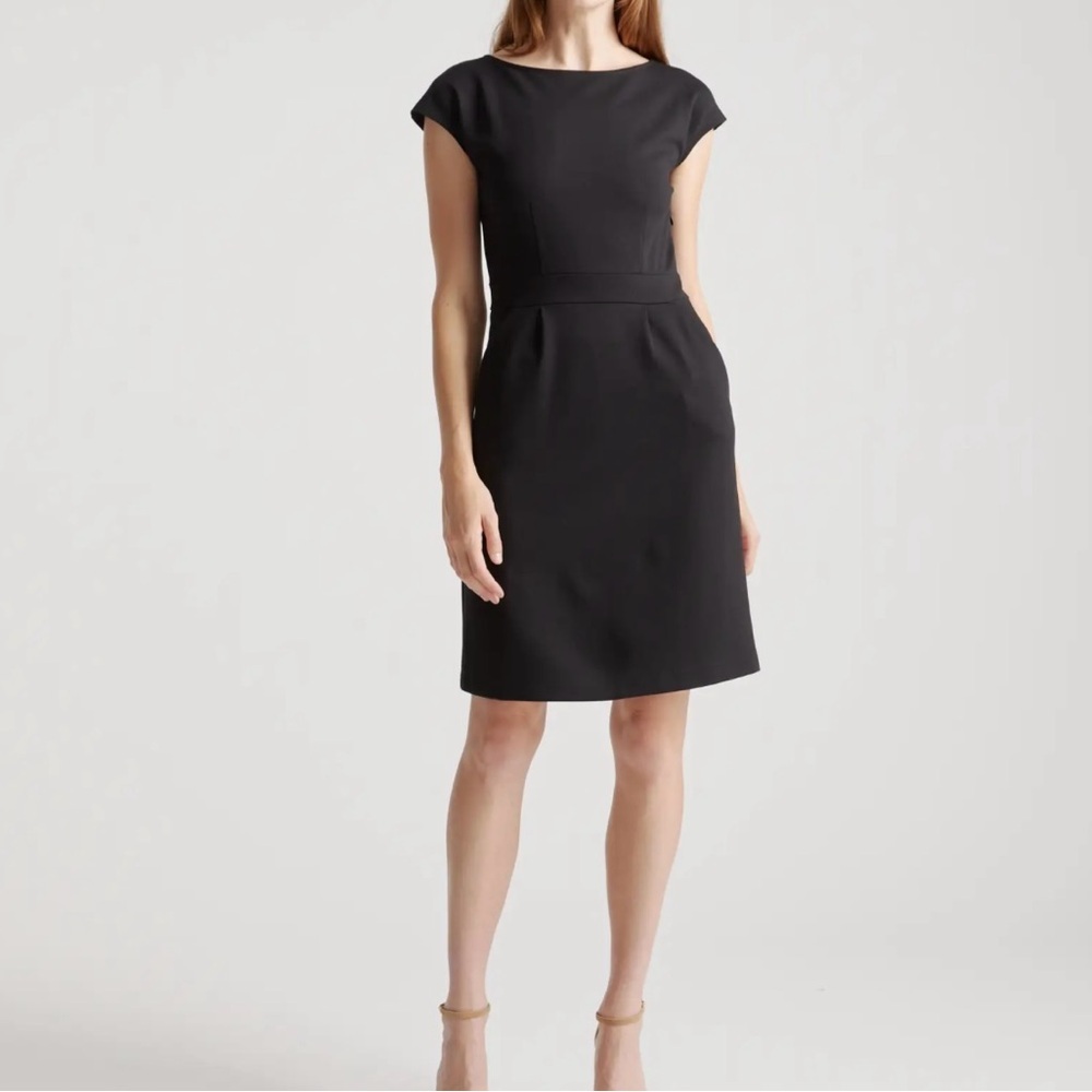 Quince Black Midi Dress